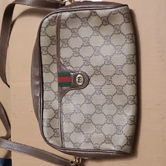 Gucci  PVC Shoulder handbag Sherry line - Picture 2 of 11